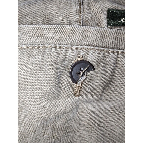 Eddie Bauer Mens Pants 35X30 Cotton Khaki Cream/Gray Outdoor Casual Classic Fit - Picture 7 of 12